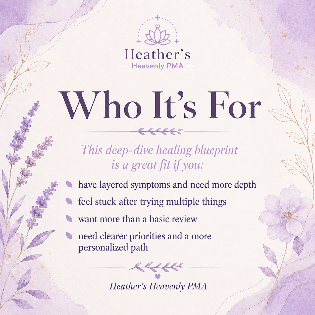 Deep-Dive Healing Blueprint | Personalized Root-Cause Support