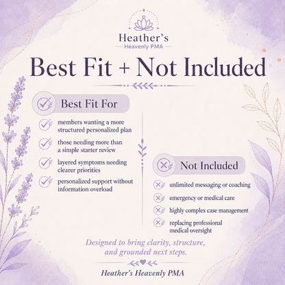 Personalized Wellness Blueprint | Root-Cause Wellness Support
